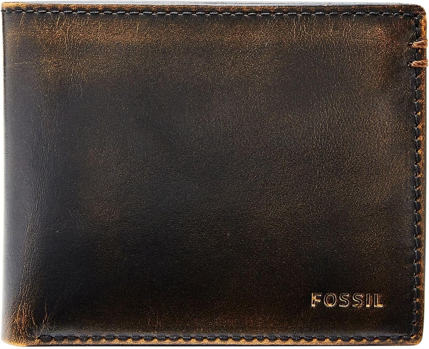 Portfel męski Fossil Wade, składany, skórzany, 11,43 cm dł. x 1,905 cm szer. x 8,89 cm wys. Naty Shop Portfel męski czarny