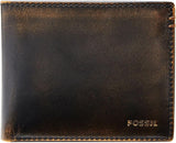 Portfel męski Fossil Wade, składany, skórzany, 11,43 cm dł. x 1,905 cm szer. x 8,89 cm wys. Naty Shop Portfel męski czarny