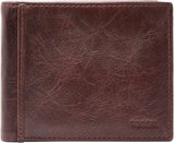 Portfel męski Fossil Ingram, skórzany, składany, 11,43 cm dł. x 1,905 cm szer. x 8,89 cm wys. Portfel męski Naty Shop brązowy