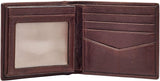 Skórzany portfel męski Fossil Ingram Bifold 11,43 cm dł. x 1,905 cm szer. x 8,89 cm wys. Portfel męski Naty Shop