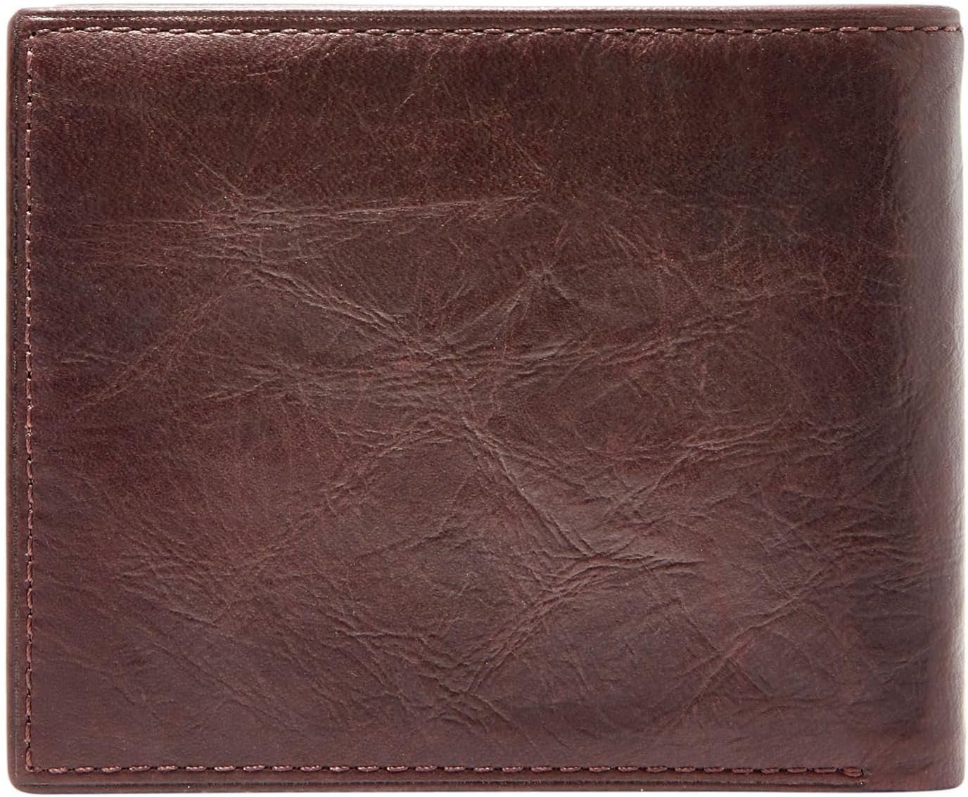 Skórzany portfel męski Fossil Ingram Bifold 11,43 cm dł. x 1,905 cm szer. x 8,89 cm wys. Portfel męski Naty Shop