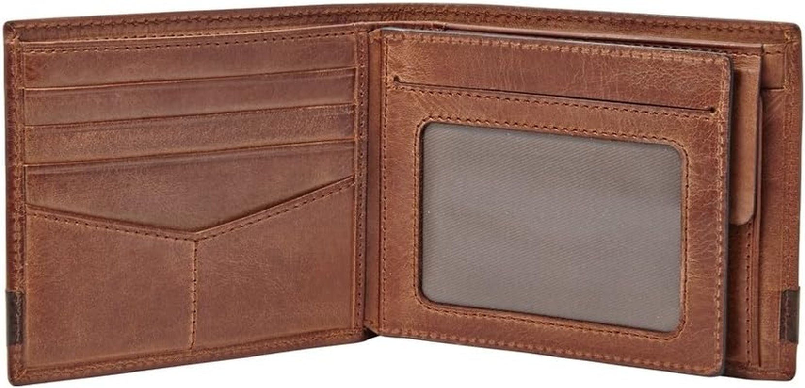 Portfel męski Fossil Quinn, składany ze skóry, 11,43 cm dł. x 2,54 cm szer. x 9,525 cm wys. Portfel męski Naty Shop