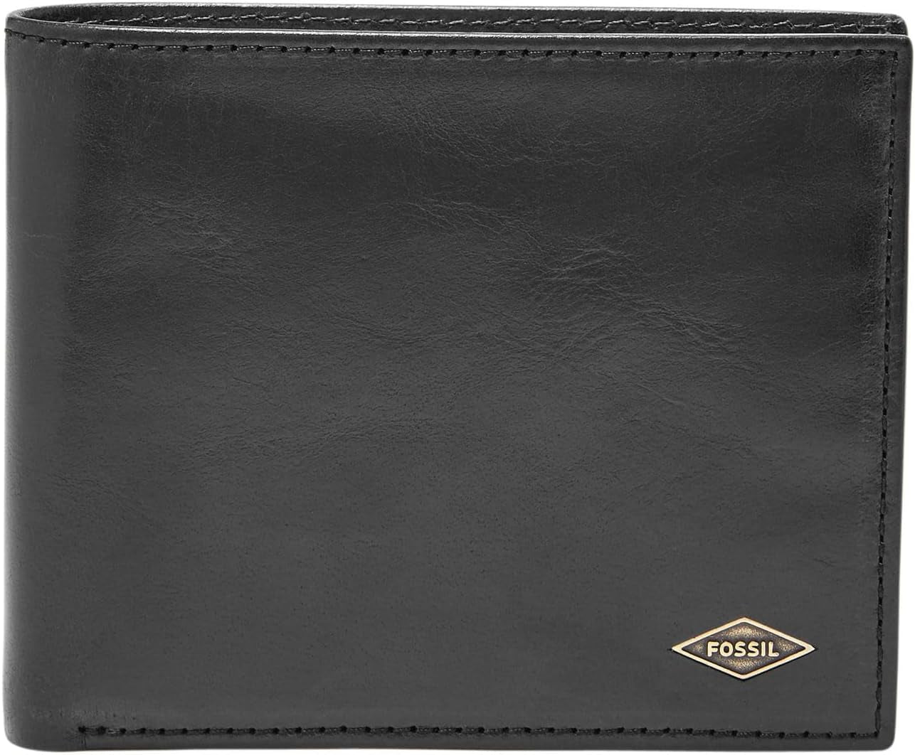 Skórzany portfel męski Fossil Ryan Bifold 11,43 cm dł. x 2,54 cm szer. x 9,525 cm wys. Portfel męski Naty Shop czarny