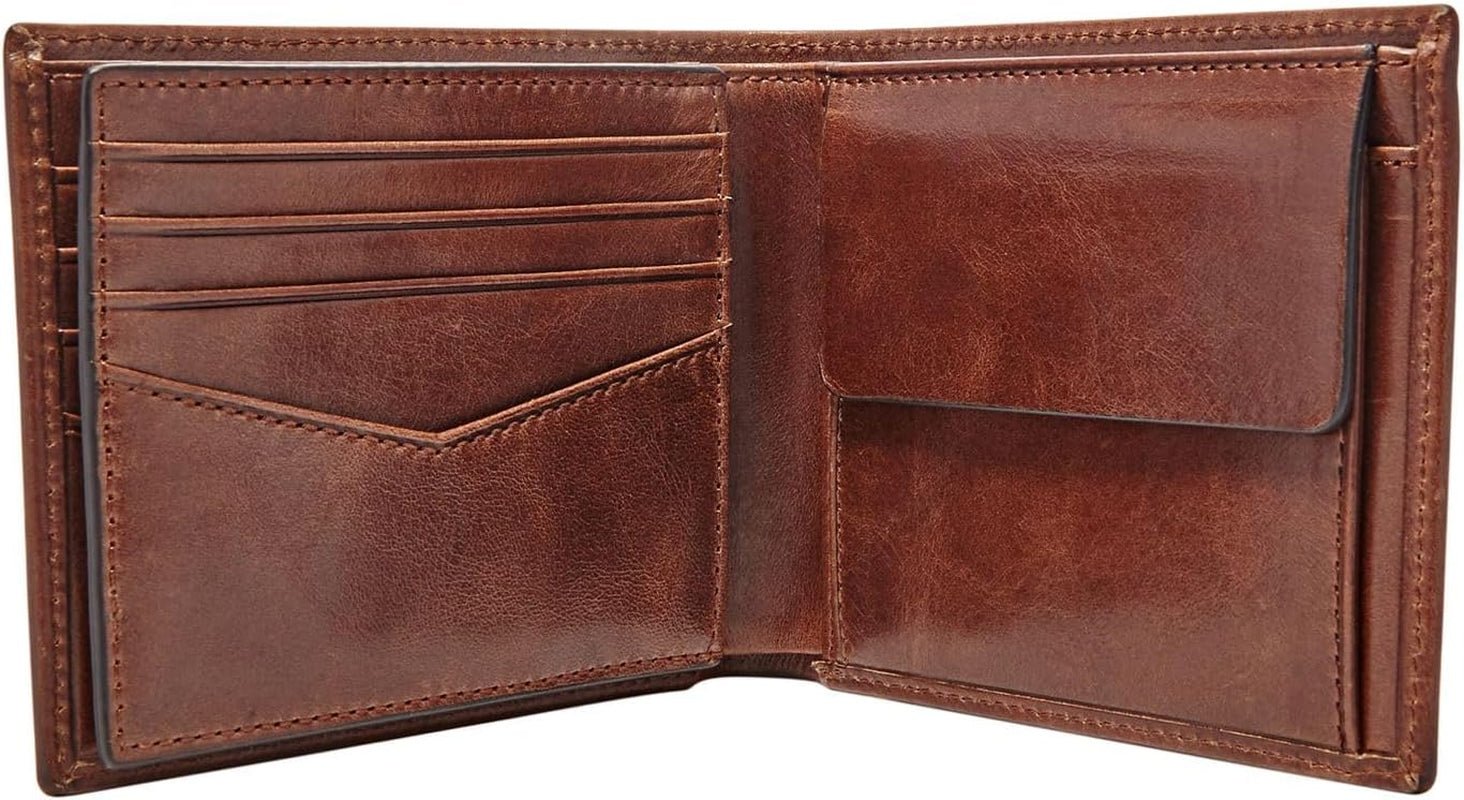 Skórzany portfel męski Fossil Ryan Bifold 11,43 cm dł. x 2,54 cm szer. x 9,525 cm wys. Portfel męski Naty Shop