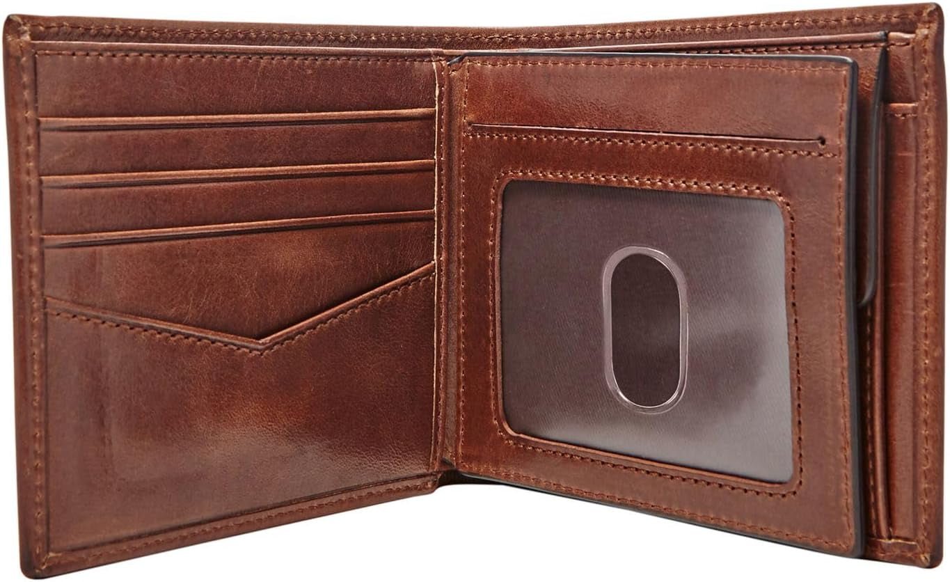 Skórzany portfel męski Fossil Ryan Bifold 11,43 cm dł. x 2,54 cm szer. x 9,525 cm wys. Portfel męski Naty Shop