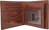 Skórzany portfel męski Fossil Ryan Bifold 11,43 cm dł. x 2,54 cm szer. x 9,525 cm wys. Portfel męski Naty Shop