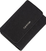 Portfel damski Calvin Klein Must Small Trifold Mono Klein, czarny (Black Mono), jeden rozmiar Portfel damski Naty Shop