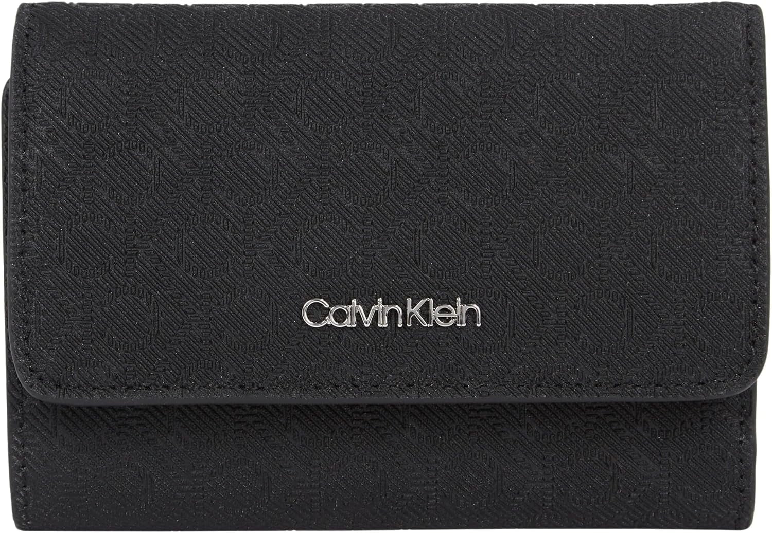 Portfel damski Calvin Klein Must Small Trifold Mono Klein, czarny (czarny mono), uniwersalny portfel damski Naty Shop Default Title