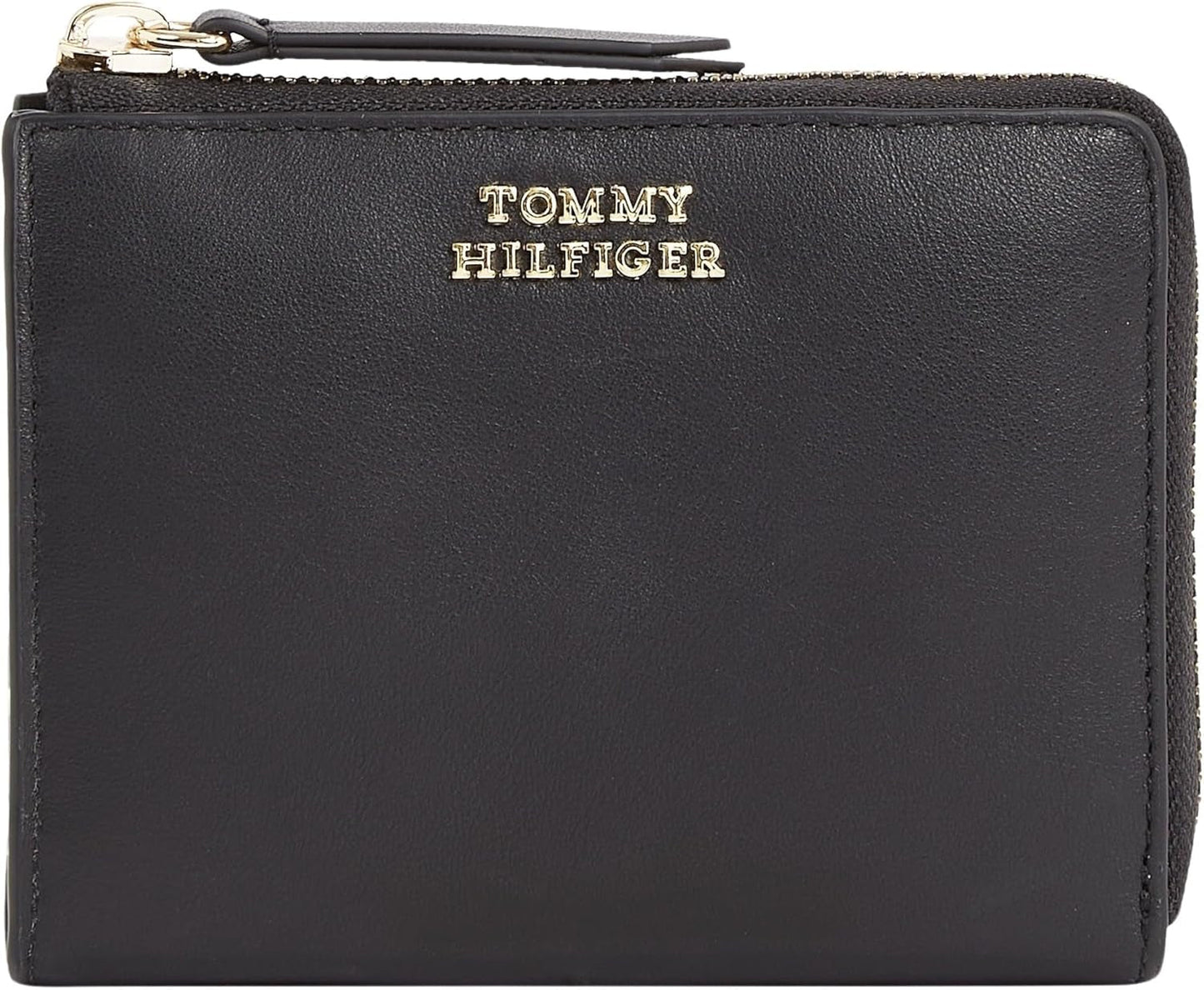 Portfel damski Tommy Hilfiger HILFIGER LEATHER MED ZA, czarny (czarny), OS Portfel damski Naty Shop Domyślny tytuł