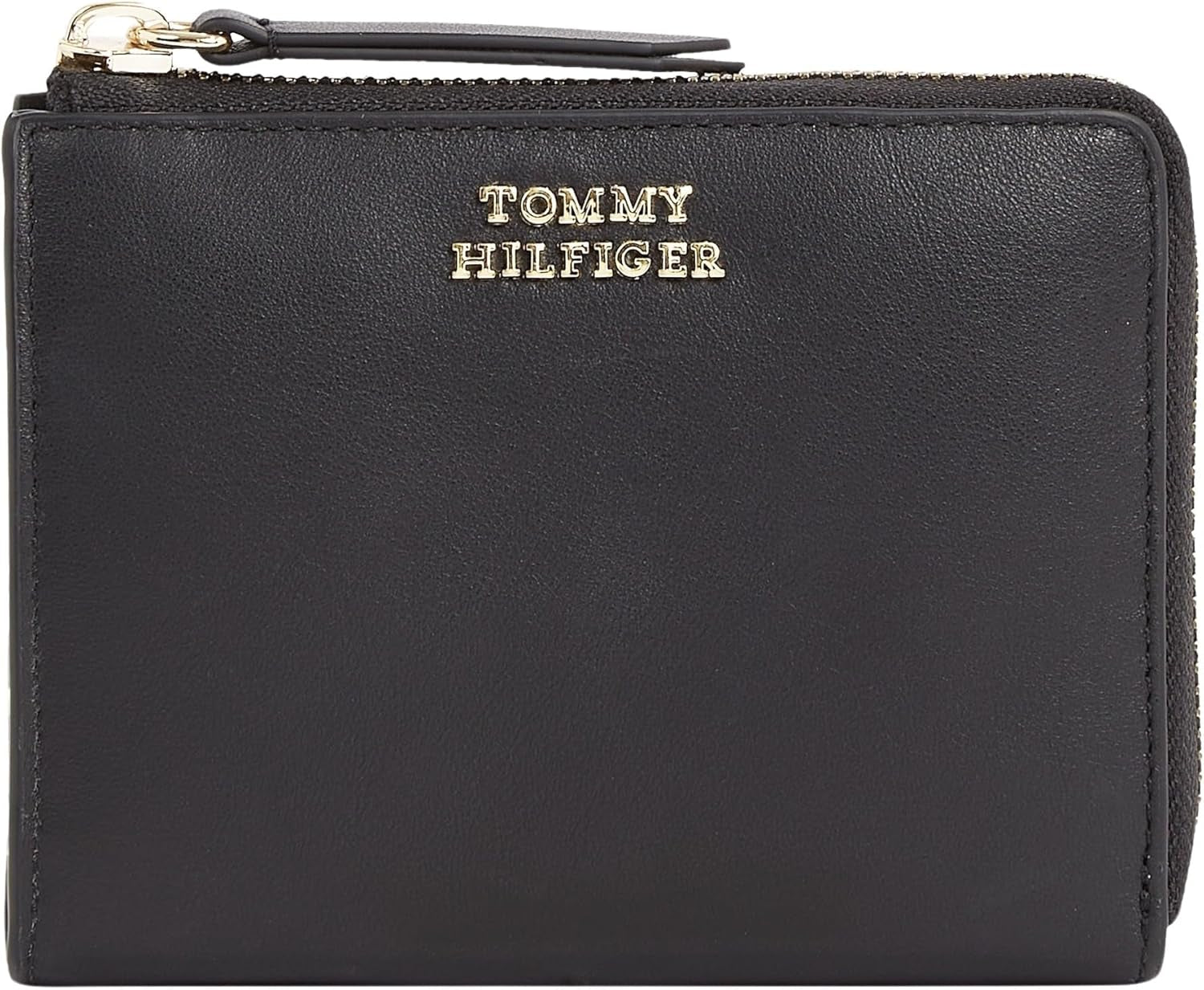 Portfel damski Tommy Hilfiger HILFIGER LEATHER MED ZA, czarny (czarny), OS Portfel damski Naty Shop Domyślny tytuł