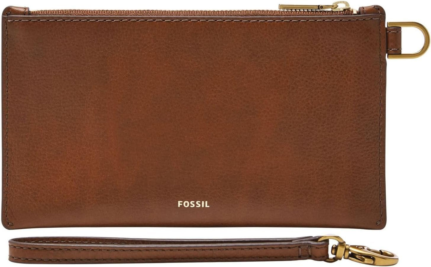 Portfel damski Fossil ze skóry lub poliestru Portfel damski Naty Shop Brown