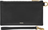 Portfel damski Fossil ze skóry lub poliestru Portfel damski Naty Shop Black