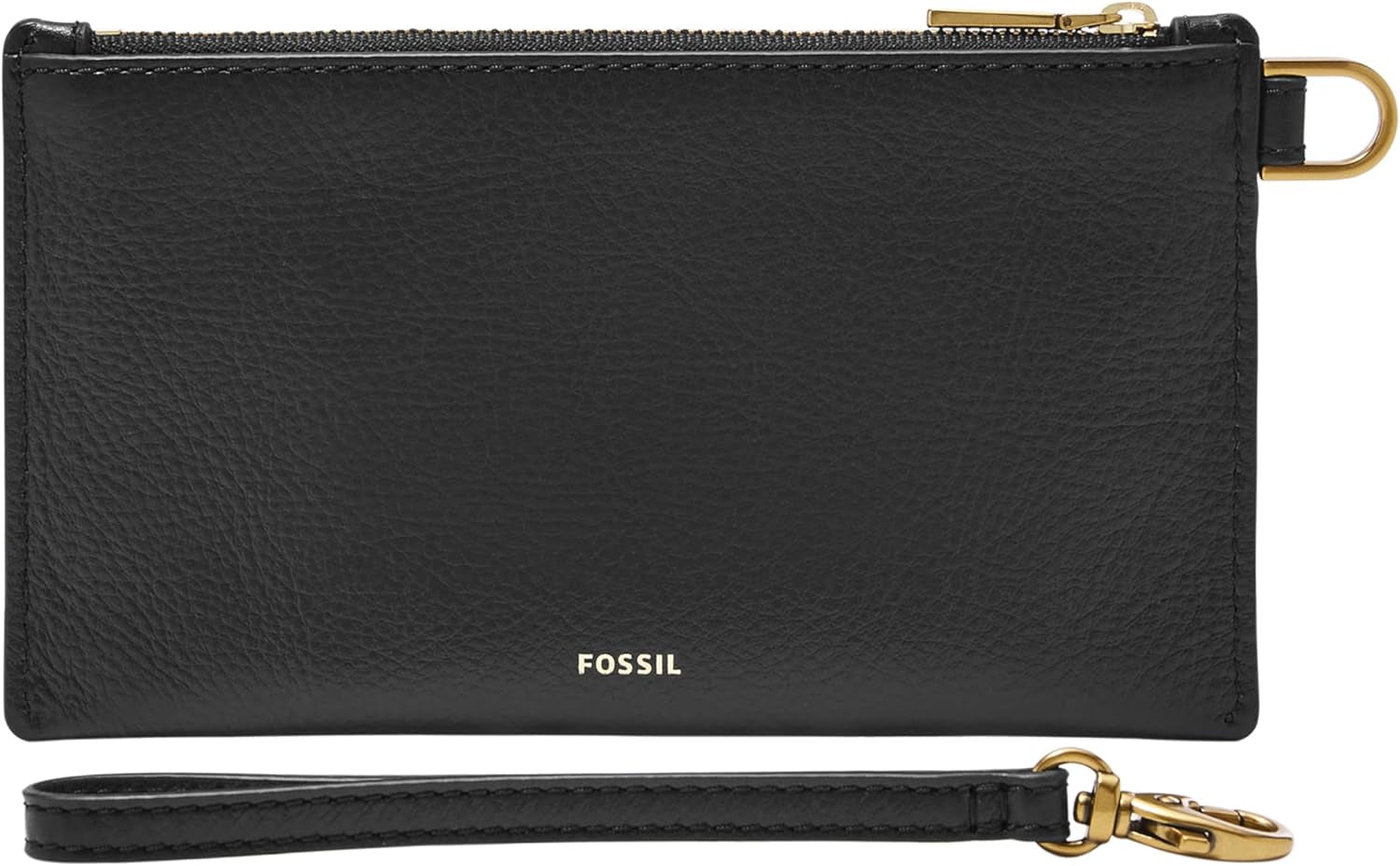 Portfel damski Fossil ze skóry lub poliestru Portfel damski Naty Shop Black