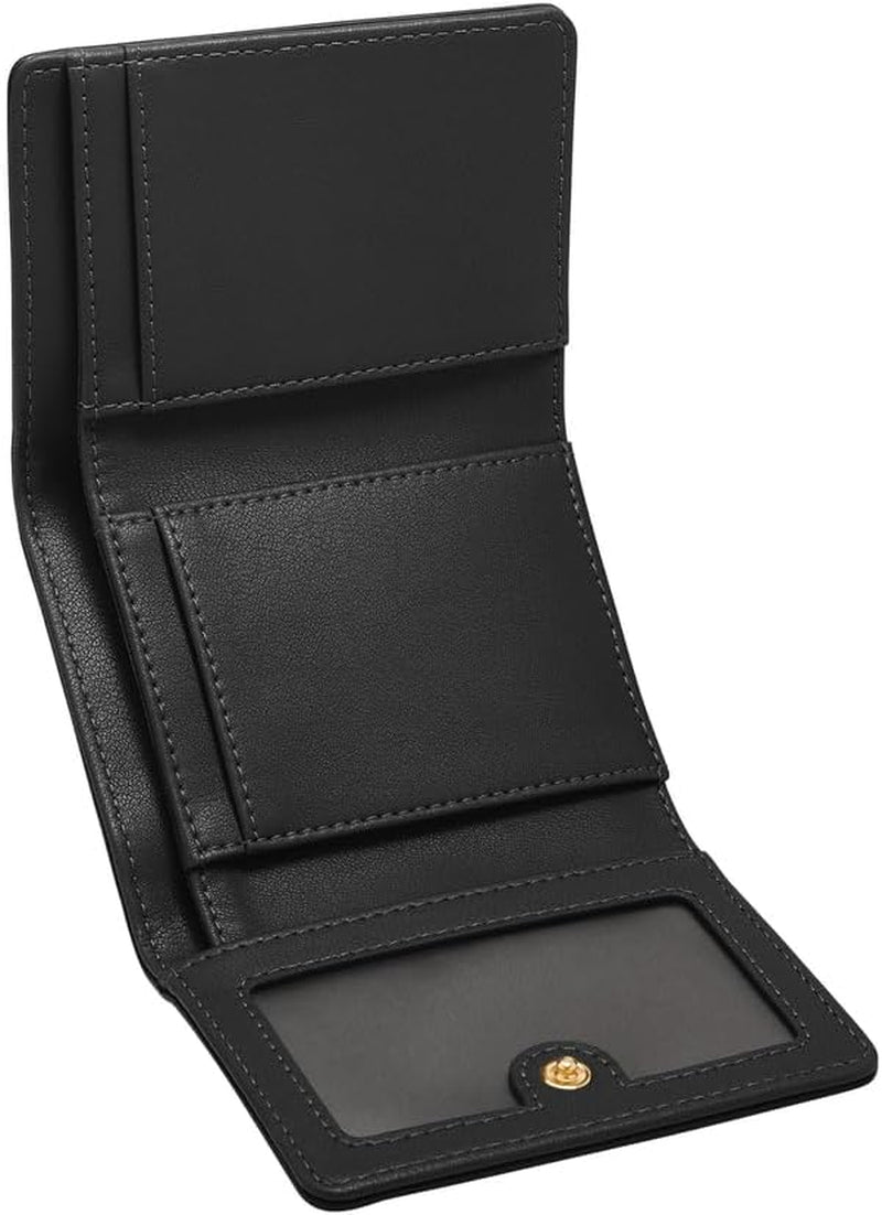 Portfel damski Fossil Logan na trzy części, czarny portfel damski Naty Shop