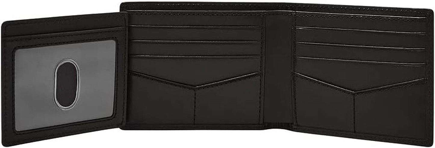 Portfel męski Fossil – Derrick RFID, skórzany, składany z klapką, ML3681001 – 10,9 cm dł. x 1,27 cm szer. x 8,9 cm wys. Portfel męski Naty Shop
