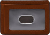 Portfel męski Fossil Everett Skóra/PVC Średni brązowy Etui na karty 10,2 cm dł. x 0,6 cm szer. x 7,0 cm wys. ML4398210 Portfel męski Naty Shop