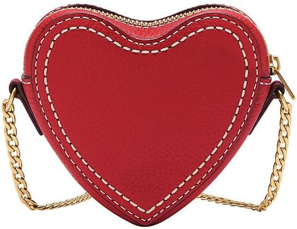 Portfel damski Fossil Vday Skórzany lub poliestrowy portfel damski Naty Shop czerwony