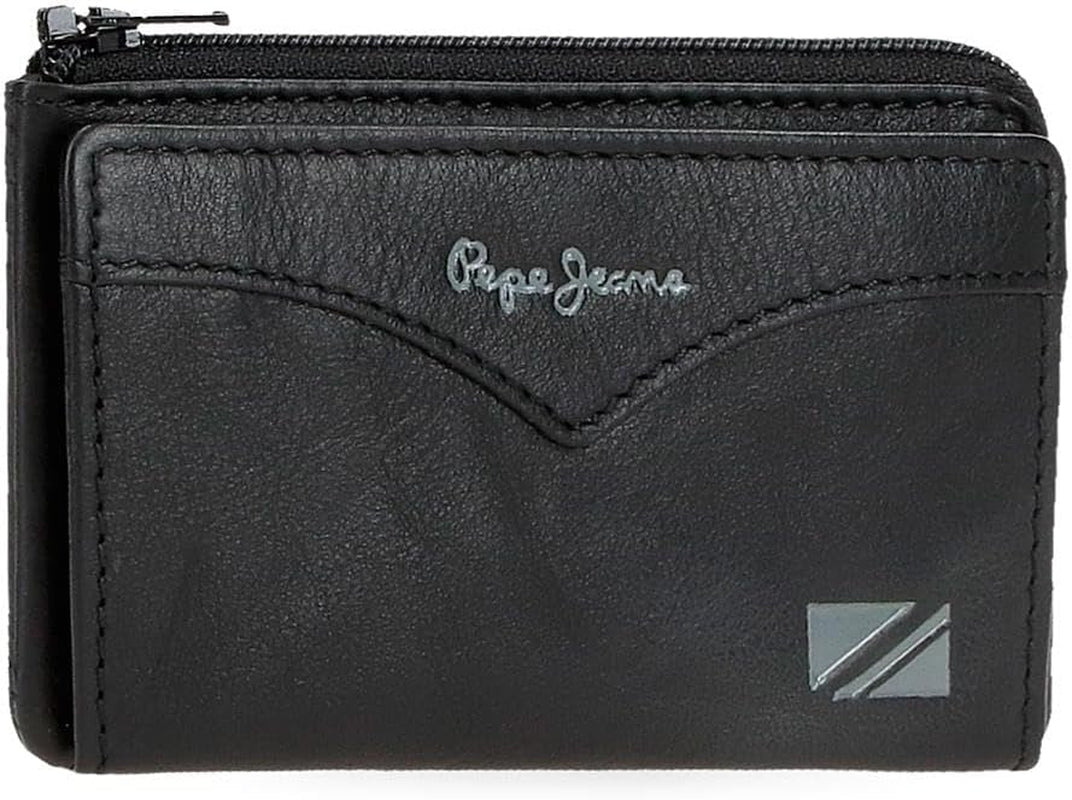 Portfel męski Pepe Jeans z miejscem na kartę Jeden rozmiar Portfel męski Naty Shop czarny