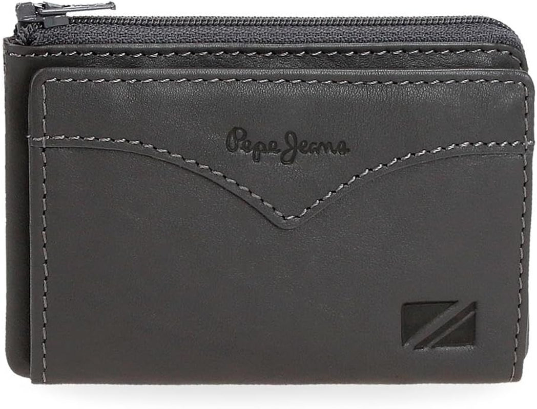 Portfel do marynarki Pepe Jeans z miejscem na karty, jeden rozmiar. Portfel męski Naty Shop Grey
