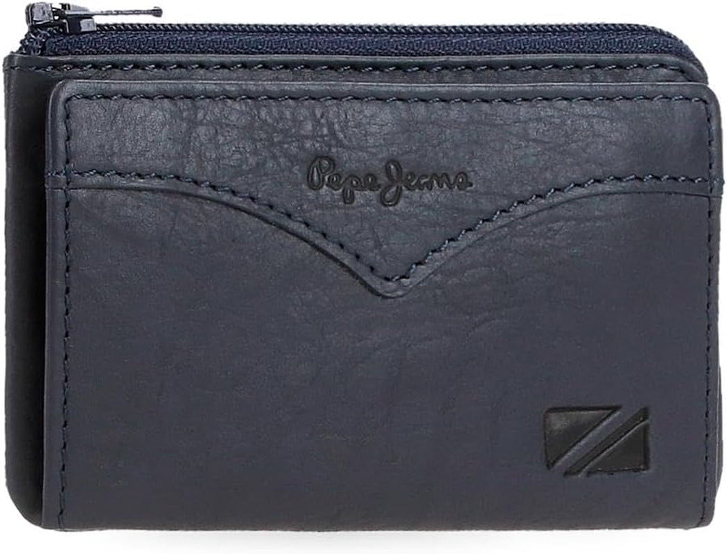 Portfel do marynarki Pepe Jeans z miejscem na karty, jeden rozmiar. Portfel męski Naty Shop Blue