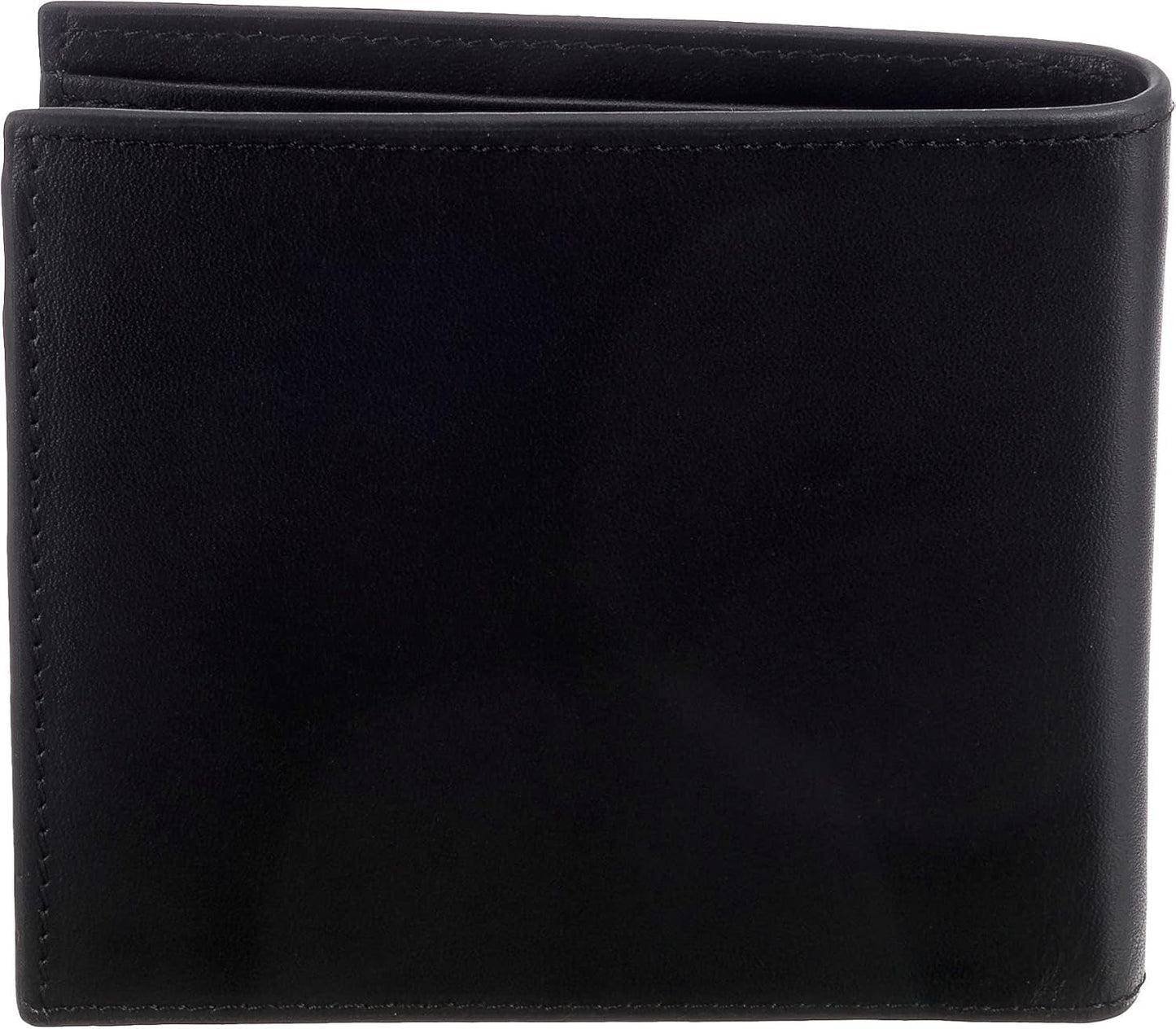 Niezbędny portfel męski Armani Exchange Prosty nadruk logo Czarny portfel męski Naty Shop