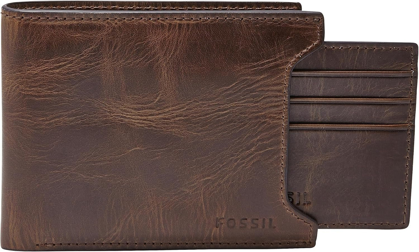 Portfel męski Fossil Naty Shop Portfel męski Derrick Ciemnobrązowy