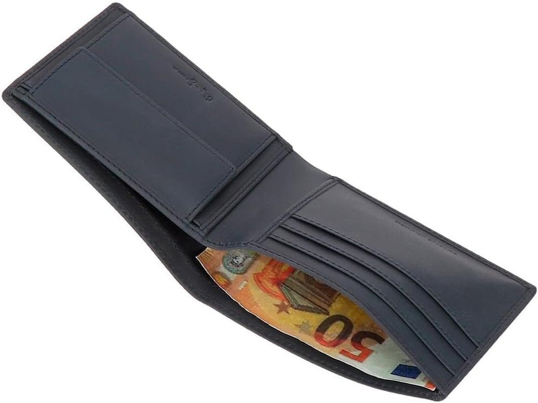 Pepe Jeans Portfel męski Niebieski 11,5 x 8 x 1 cm Skórzany portfel chroniony RFID z kieszonką na monety Portfel męski Naty Shop