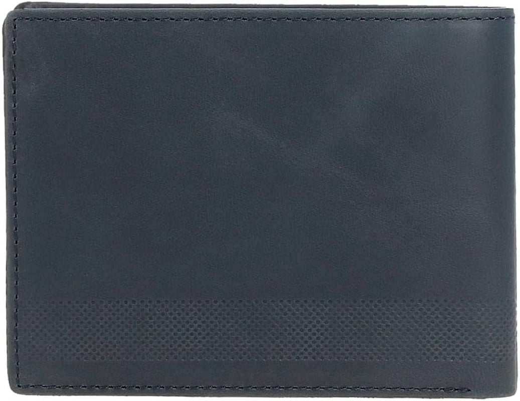 Pepe Jeans Portfel męski Niebieski 11,5 x 8 x 1 cm Skórzany portfel chroniony RFID z kieszonką na monety Portfel męski Naty Shop