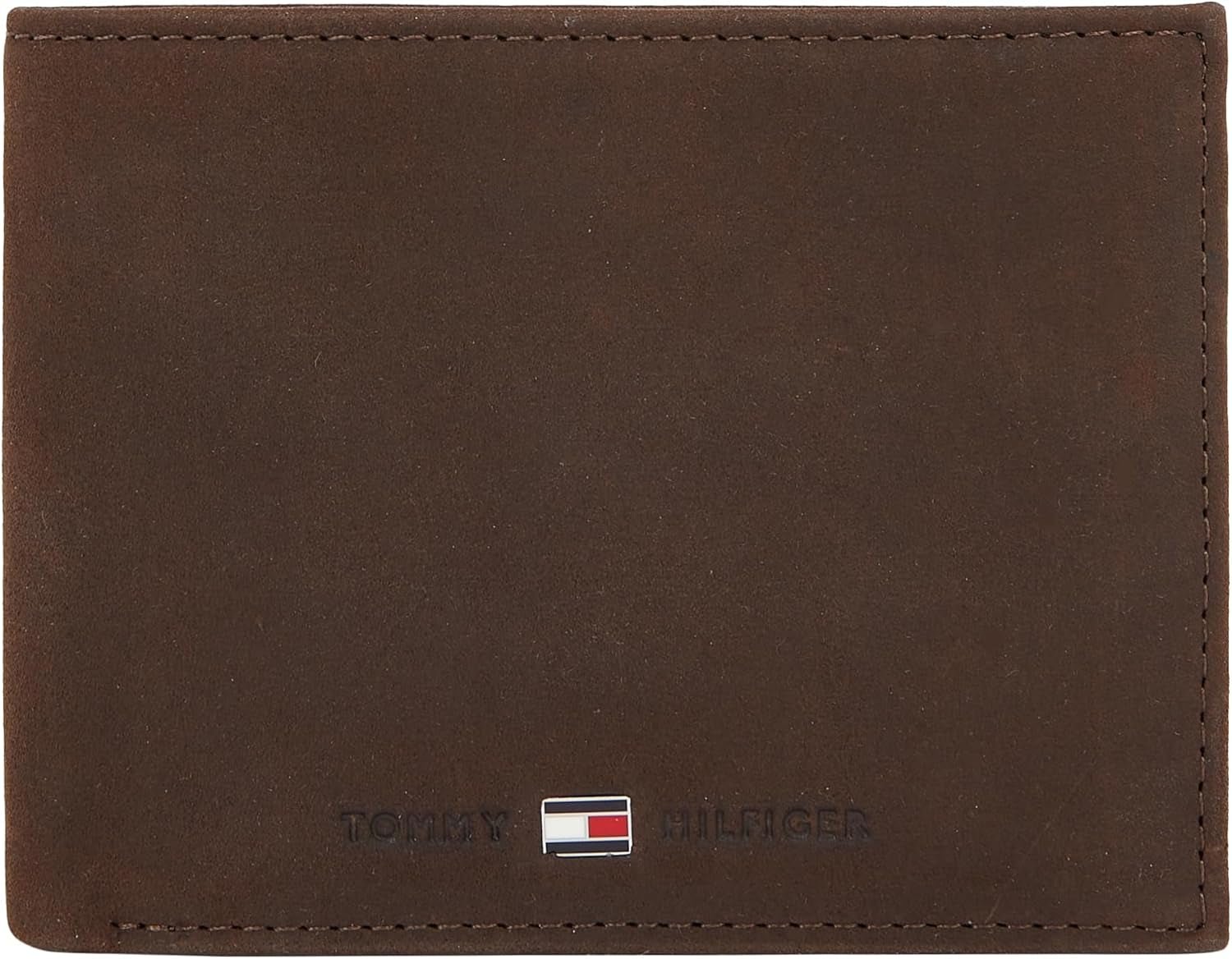 Tommy Hilfiger Johnson Portfel męski z kieszonką na monety Portfel męski Naty Shop Brown