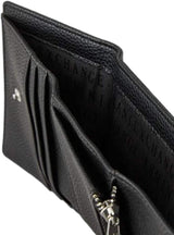 Portfel damski Armani Exchange Wave Bi-Fold, czarny portfel damski Naty Shop