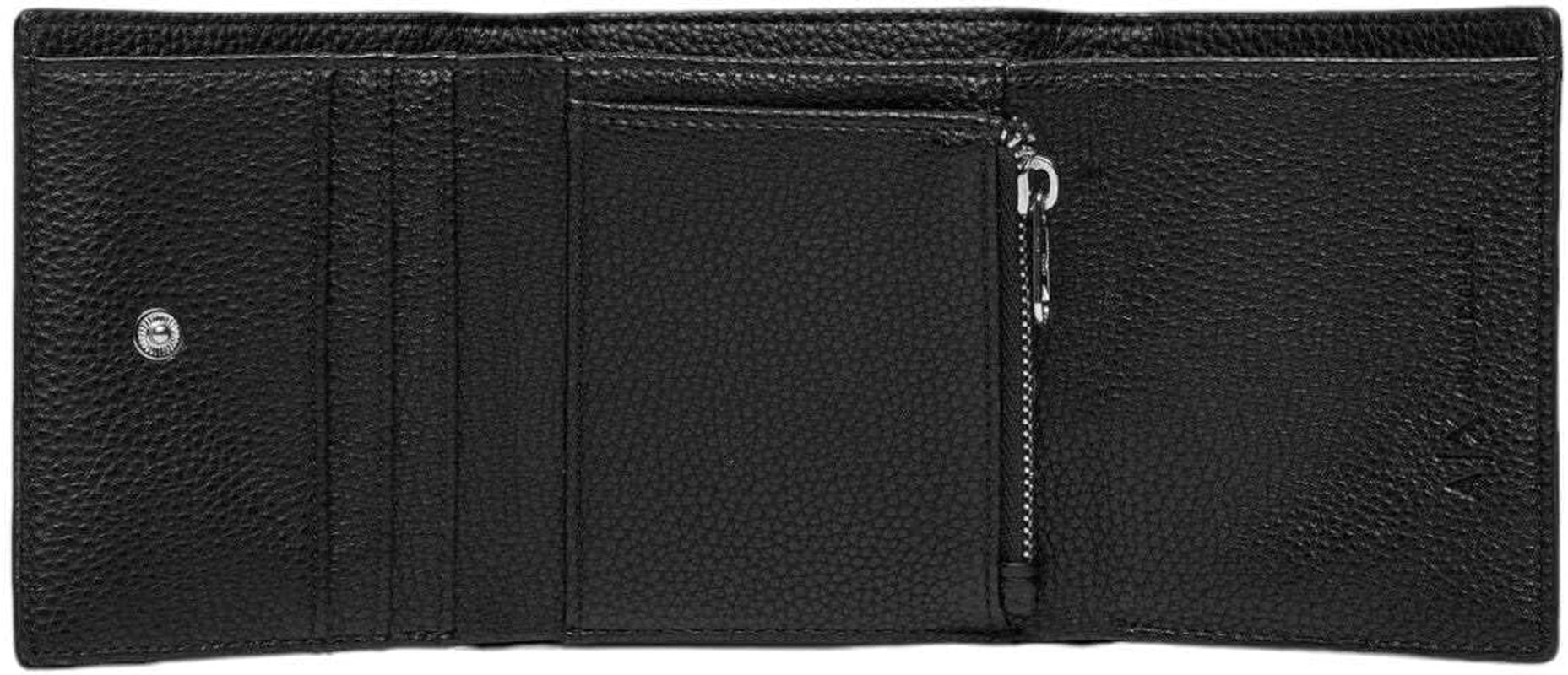 Portfel damski Armani Exchange Wave Bi-Fold, czarny portfel damski Naty Shop