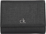 Damski portfel Calvin Klein Daily Medium Trifold Klein, czarny (Ck Black), portfel damski naturalnej wielkości Naty Shop Default Title