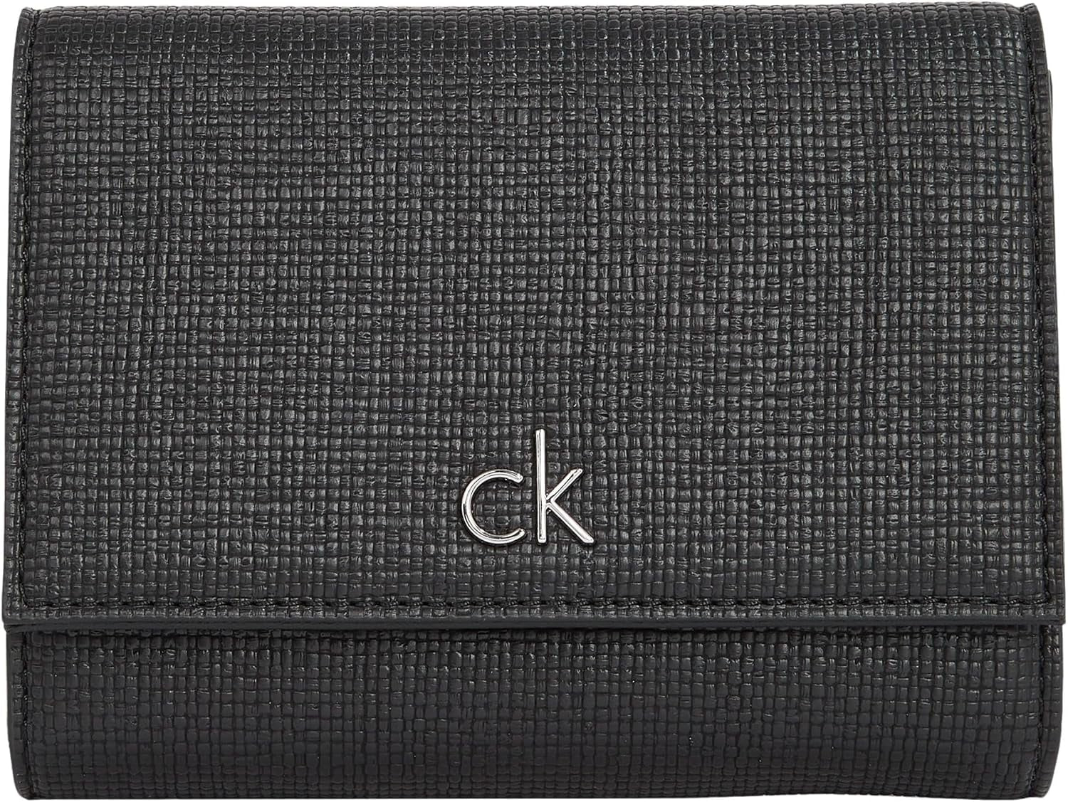 Damski portfel Calvin Klein Daily Medium Trifold Klein, czarny (Ck Black), portfel damski naturalnej wielkości Naty Shop Default Title