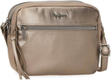 Portfel, torebka, portfel Pepe Jeans Ruby, wykonane z poliestru z detalami ze sztucznej skóry. Przegródki, zamki. Z portfela damskiego Joumma Bags Naty Shop Podwójna torba na ramię Rubin