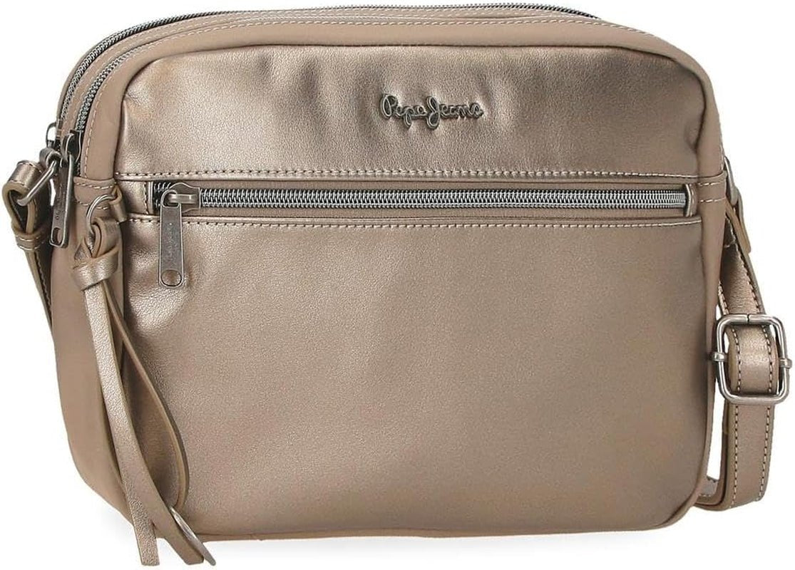 Portfel, torebka, portfel Pepe Jeans Ruby, wykonane z poliestru z detalami ze sztucznej skóry. Przegródki, zamki. Z portfela damskiego Joumma Bags Naty Shop Podwójna torba na ramię Rubin