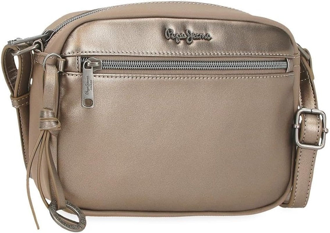 Portfel, torebka, portfel Pepe Jeans Ruby, wykonane z poliestru z detalami ze sztucznej skóry. Przegródki, zamki. Z portfela damskiego Joumma Bags Naty Shop Rubin Pasek na ramię