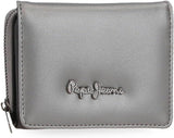Portfel, torebka, portfel Pepe Jeans Ruby, wykonane z poliestru z detalami ze sztucznej skóry. Przegródki, zamki. Z portfela damskiego Joumma Bags Naty Shop Portfel antracytowy