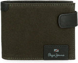 Pepe Jeans Hilltop Portfele Portmonetki Portfele Casual Skóra. Z portfela męskiego Joumma Bags Naty Shop Zielony poziomy portfel