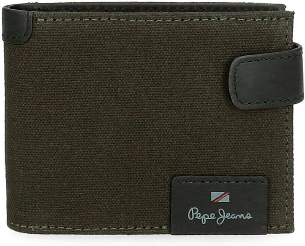 Pepe Jeans Hilltop Portfele Portmonetki Portfele Casual Skóra. Z portfela męskiego Joumma Bags Naty Shop Zielony poziomy portfel