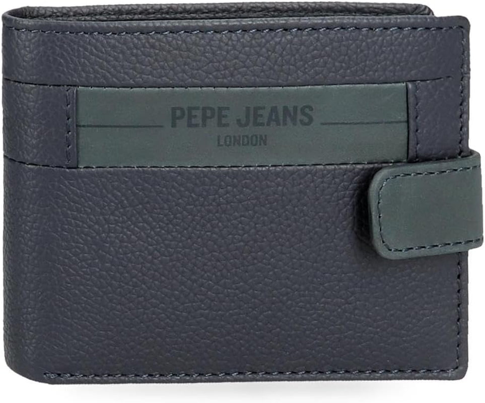 Portfele i torebki ze skóry bydlęcej Pepe Jeans Checkbox, czarne, brązowe, niebieskie i szare - sklep Naty