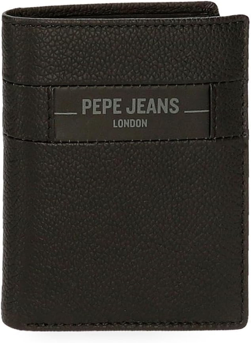Portfele i torebki ze skóry bydlęcej Pepe Jeans Checkbox, czarne, brązowe, niebieskie i szare - sklep Naty