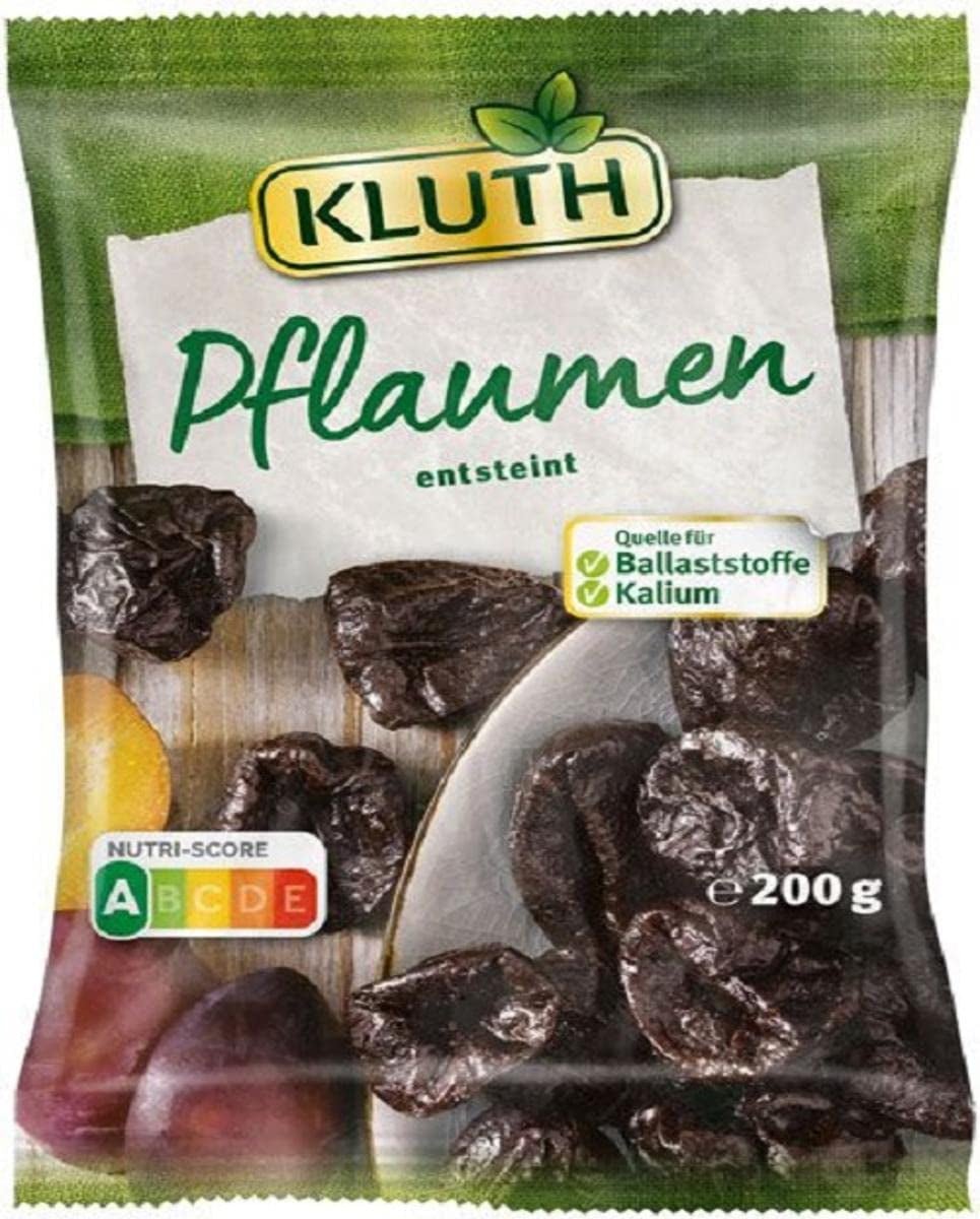 Śliwki z pestkami 200g - Aromatyzowane, owocowe i naturalnie słodkie - Wegańskie, niesiarkowane, bez pestek i bez dodatku cukru - Nutri-Score A (1 x 200g) Produkty suszone Naty Shop Tytuł domyślny