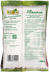 Śliwki z pestkami 200g - Aromatyczne, owocowe i naturalnie słodkie - Wegańskie, niesiarkowane, bez pestek i bez dodatku cukru - Nutri-Score A (1 x 200g) Produkty suszone Naty Shop