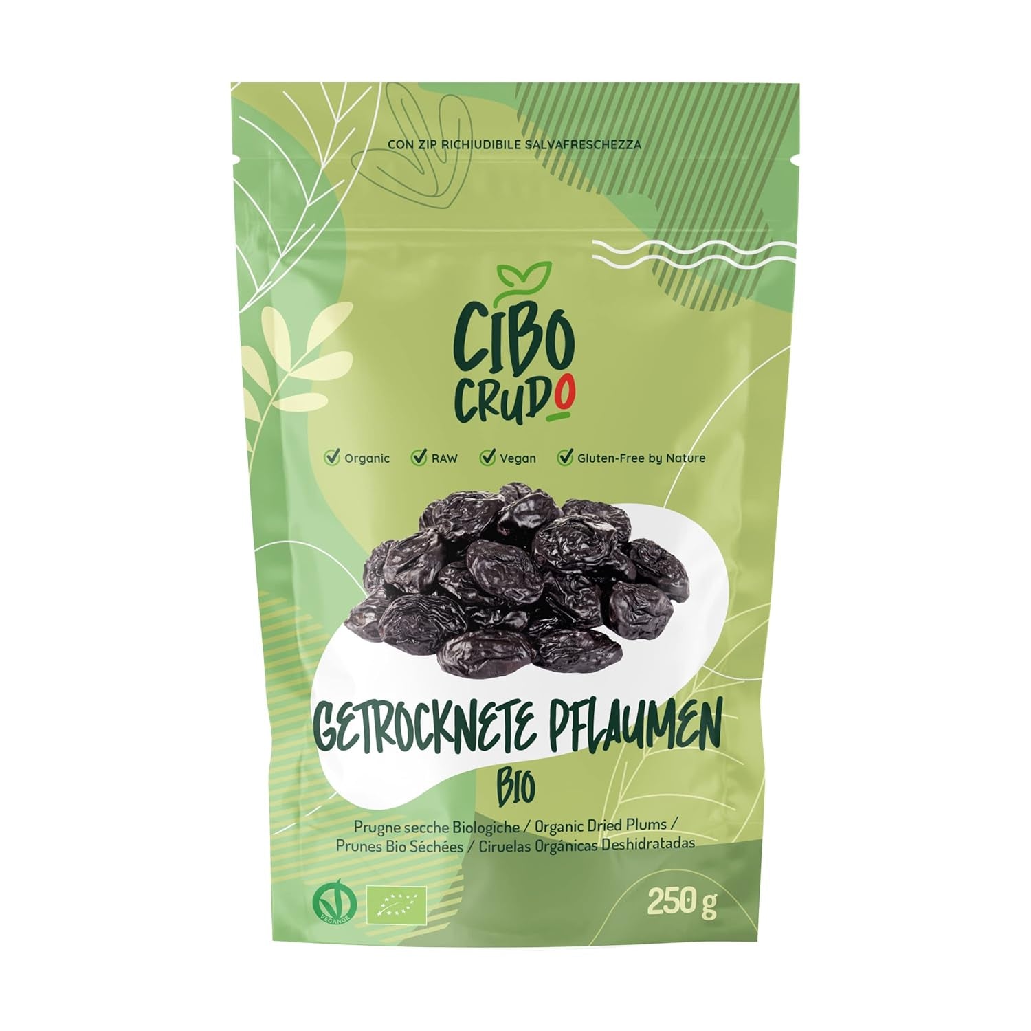 Suszone śliwki organiczne bez pestek - 500g. Surowe śliwki niesiarkowane, bez dodatku cukru i dodatków. Ekologiczne śliwki jako aromatyczne suszone owoce. Śliwki bez pestek. Naty Shop produkty suszone 250 G (1 opakowanie)