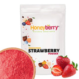Liofilizowany proszek truskawkowy 250g - Liofilizowany proszek owocowy - Liofilizowany proszek truskawkowy do wypieków, smoothie i musli - 100% naturalny proszek truskawkowy bez dodatków Produkty odwodnione Naty Shop 250G