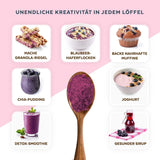 Organiczny proszek z dzikich jagód, liofilizowane całe jagody, 100% surowa jakość spożywcza, bogata w przeciwutleniacze i witaminę C, bez dodatku cukru, zbierane w Europie Północnej. Produkty suszone Naty Shop