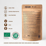Organiczny proszek z dzikich jagód, liofilizowane całe jagody, 100% surowa jakość spożywcza, bogata w przeciwutleniacze i witaminę C, bez dodatku cukru, zbierane w Europie Północnej. Produkty suszone Naty Shop
