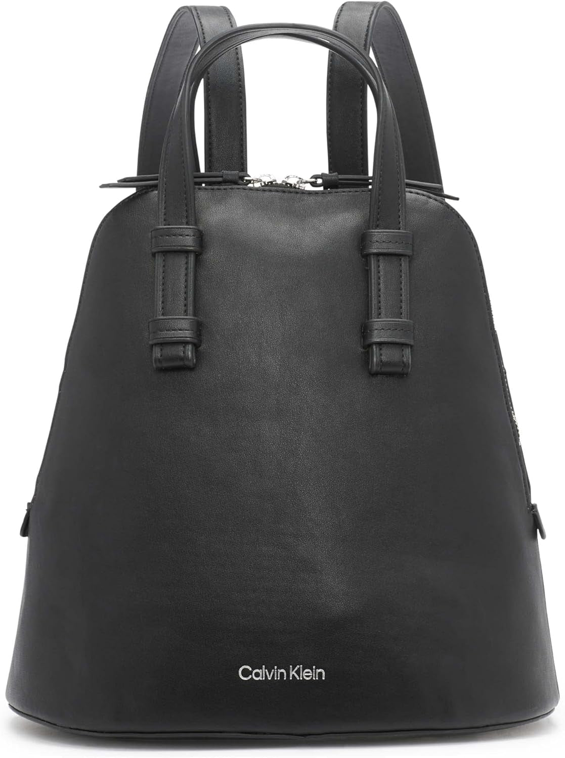 Calvin Klein Damski plecak Zina Zip Around Torby damskie Naty Shop Czarny/Srebrny Rozmiar uniwersalny