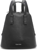 Calvin Klein Damski plecak Zina Zip Around Torby damskie Naty Shop Czarny/Srebrny Rozmiar uniwersalny