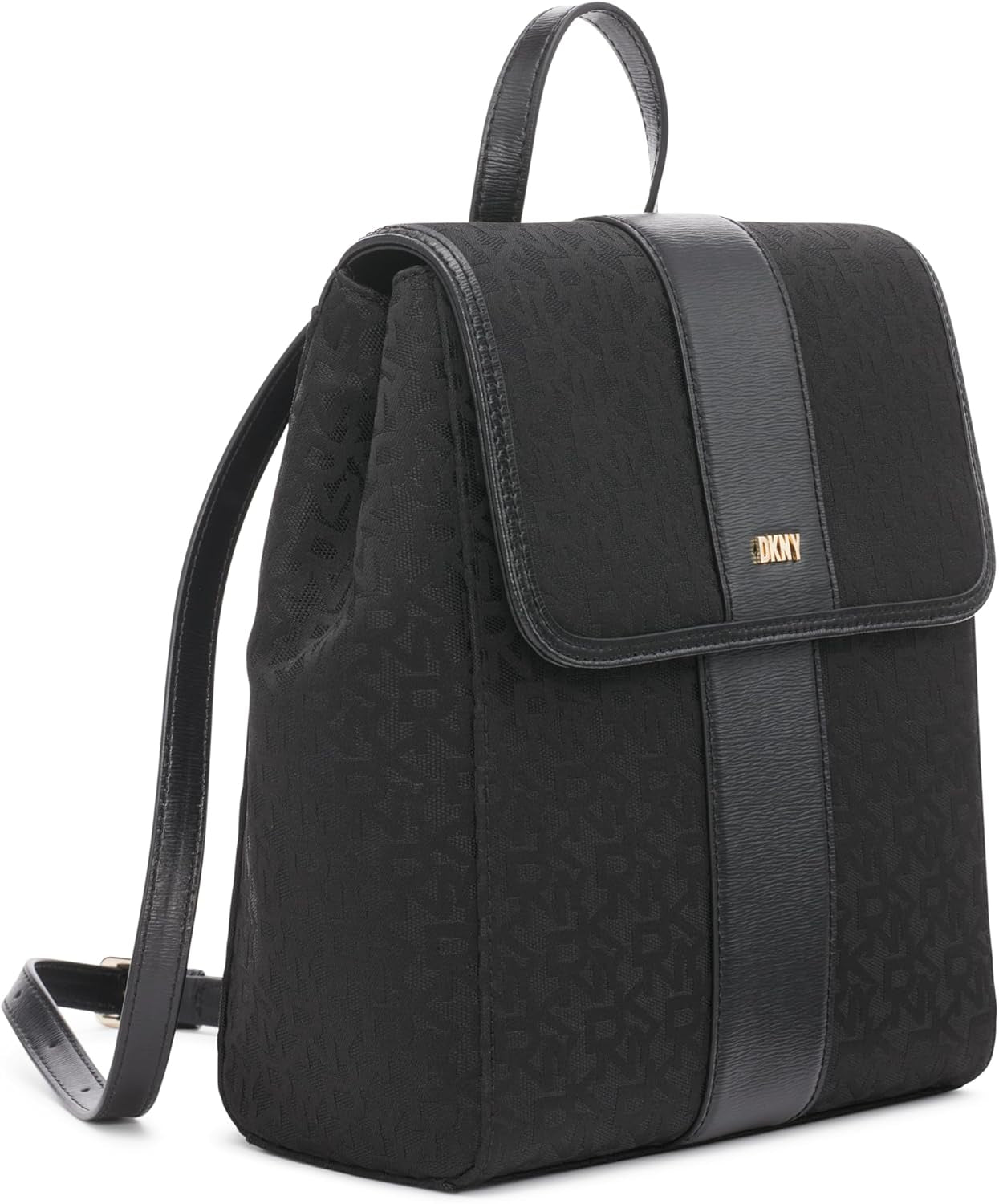 Damski plecak na co dzień DKNY, czarne logo/czarny Naty Shop Torby damskie